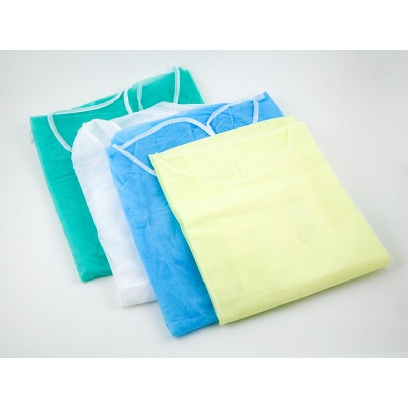 XL, Yellow Isolation Polypropylene Gown w/Ties (50 Per Case)