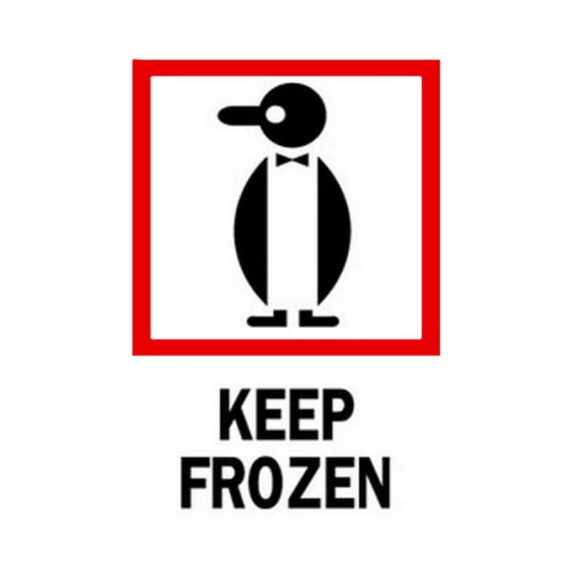 4" x 6" Keep Frozen Labels (500 per Roll)