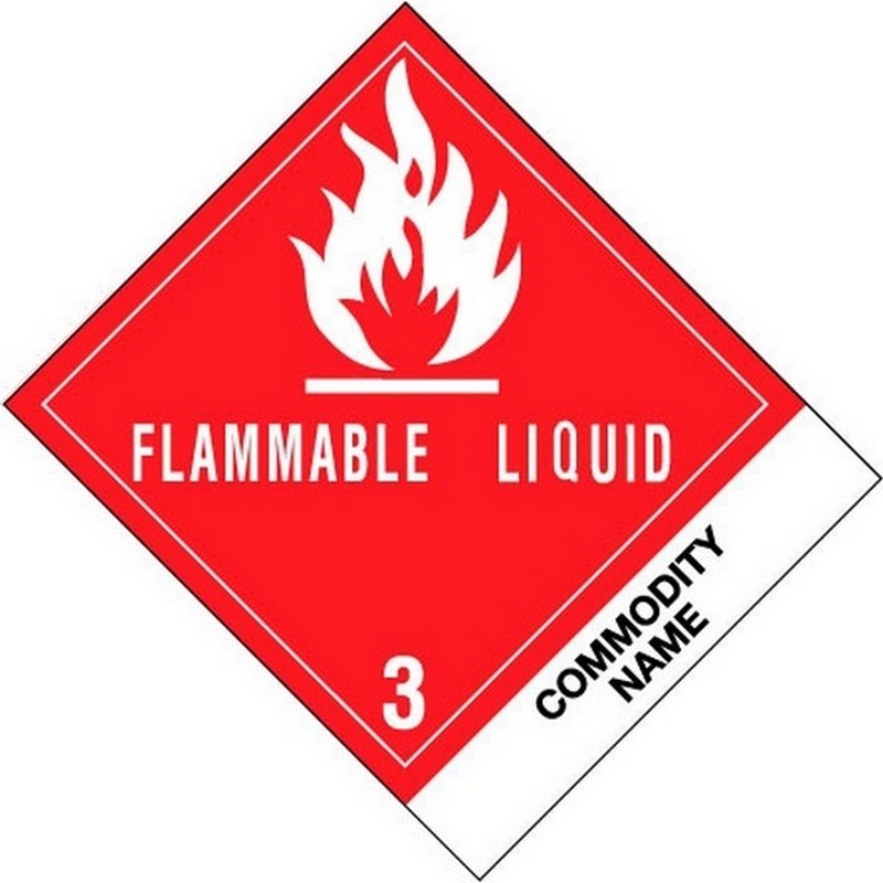 4" x 43/4" Flammable Liquid Flammable Liquids, N.O.S. UN1993 Labels