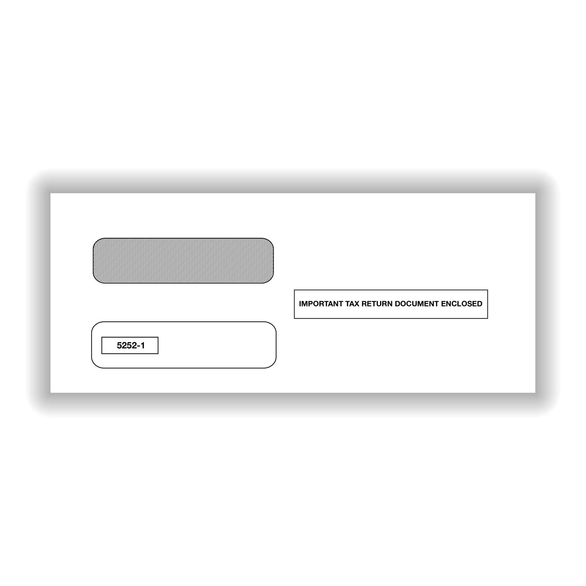 Double Window Envelope For 3 Up 1099 Misc 5114 300 Envelopesbox Ebay