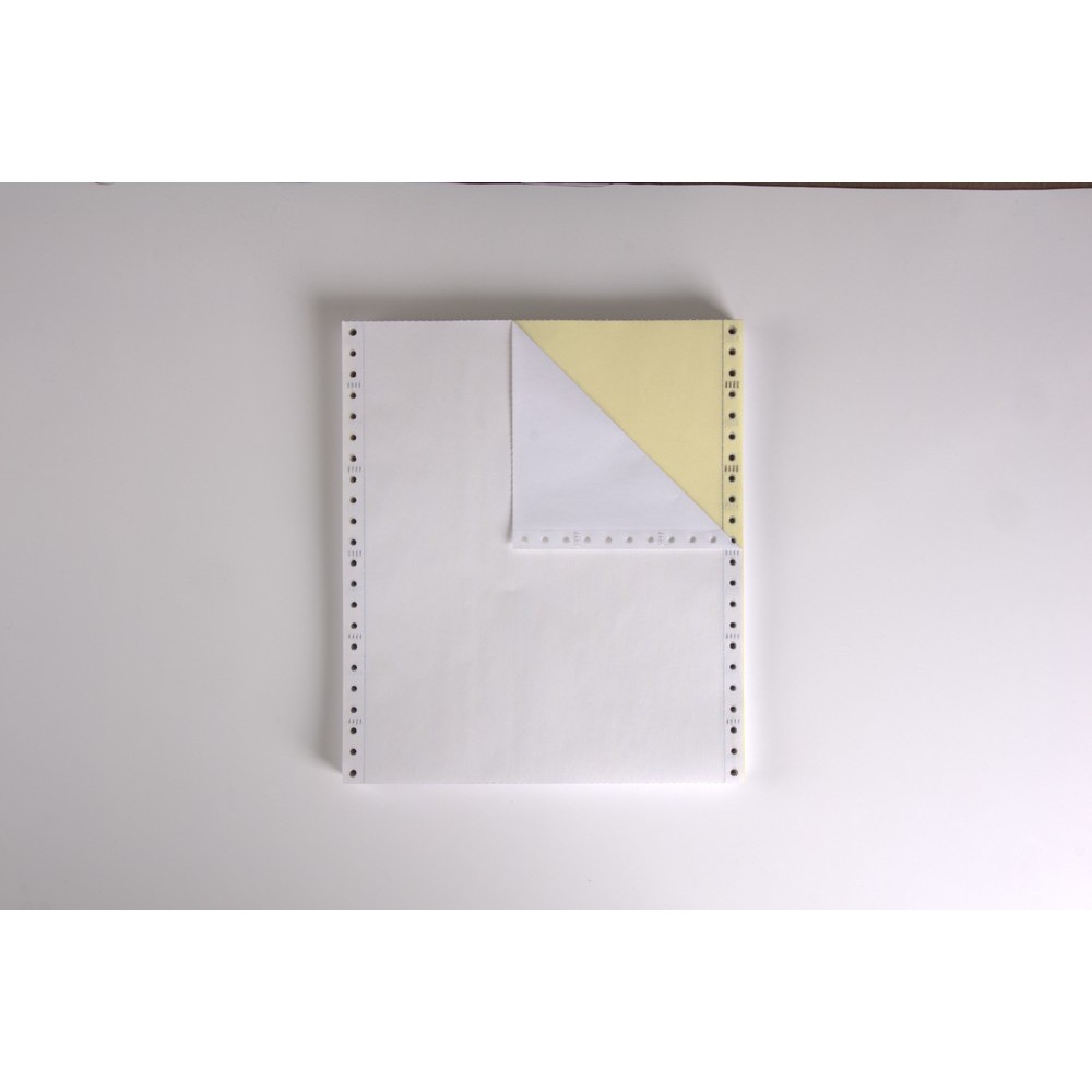 2Ply Carbonless Paper, White/Canary, Form Size 91/2" x 11" (W x H