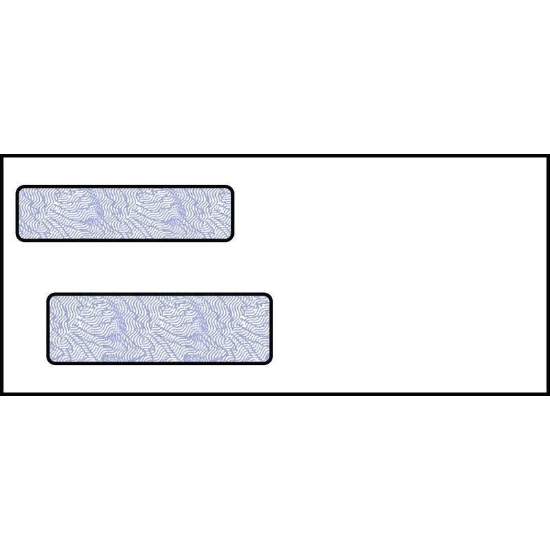 9 Double Window Envelope 24 White 500 ct.