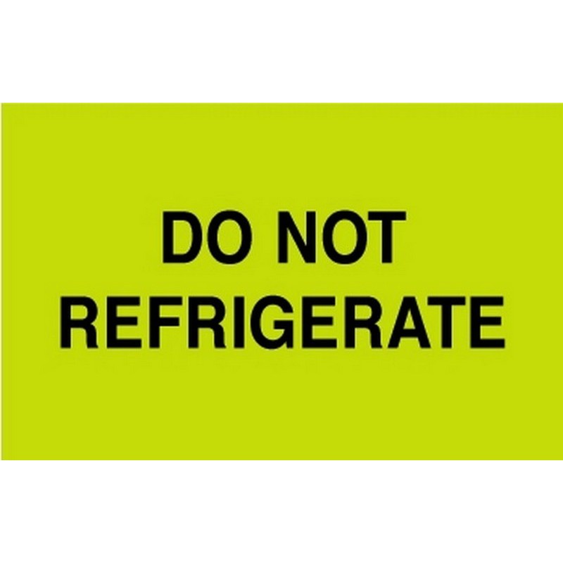 Do Not Refrigerate Labels 3” x 5” 500 Per Roll