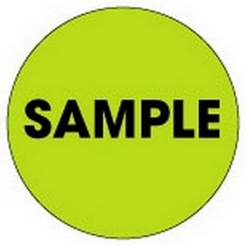 2" Diameter Sample Circle Labels (500 per Roll)