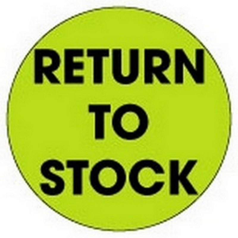 2" Diameter Return To Stock Circle Labels (500 per Roll)