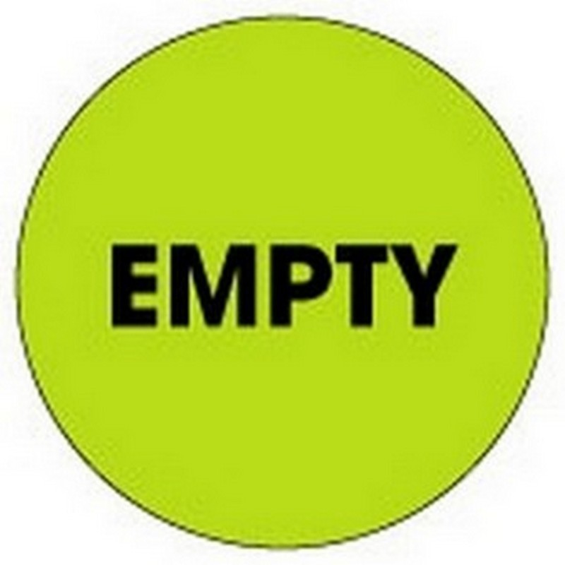 2" Diameter Empty Circle Labels (500 per Roll)