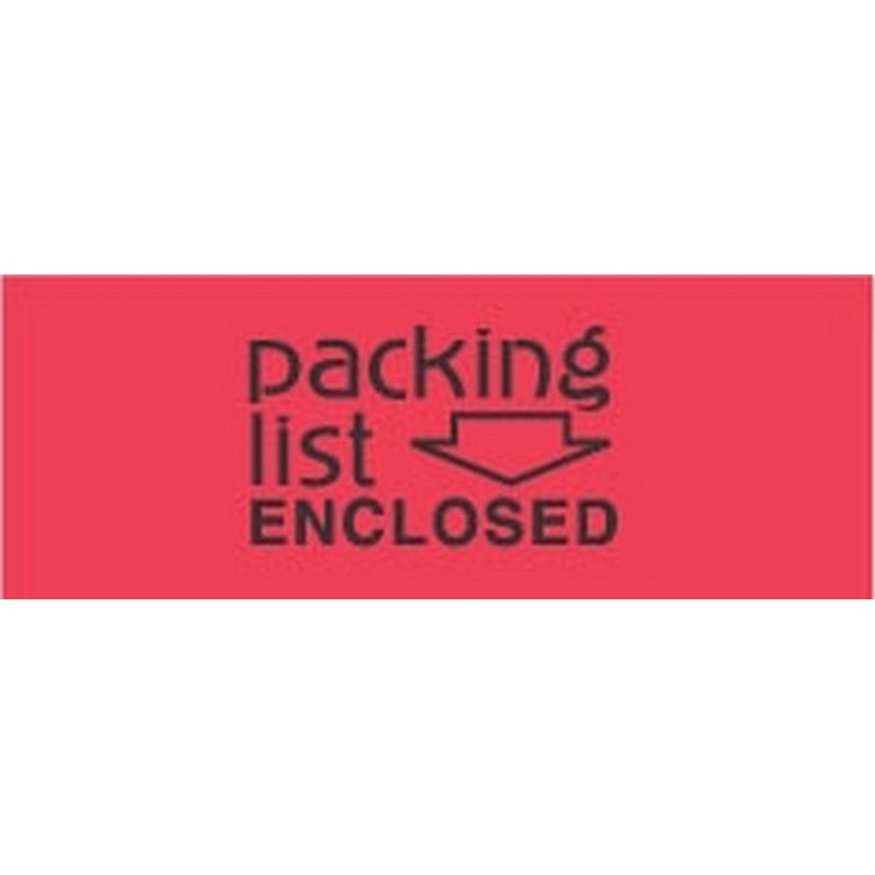 2" x 3" Packing List Enclosed Labels (500 per Roll)