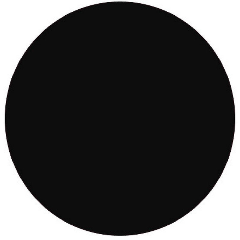 1" Diameter Black Circle Labels (500 per Roll)