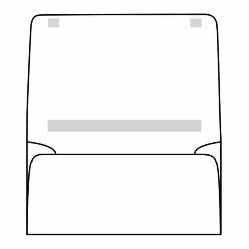 Open Side Dual Purpose Mailer, 4-1/4" x 6-1/2", 24#, White, Large Flaps with Spot Seal and Perforati