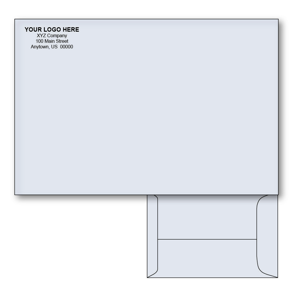 Custom Printed 6" x 9" Catalog Envelopes, Gray Wove, 28 lb, Standard