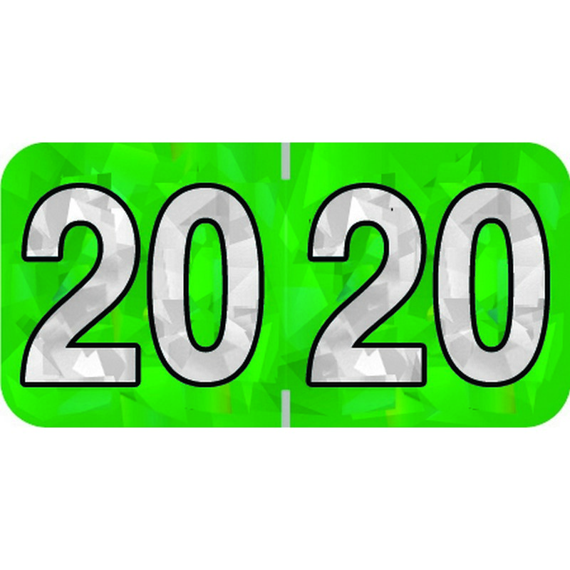 PMA Compatible Yearband Labels, Holographic colors, 1-1/2″ X 3/4″ – 500 per Roll