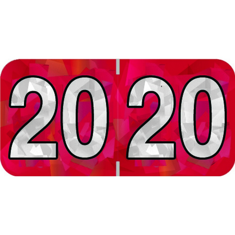 PMA Compatible Yearband Labels, Holographic colors, 1-1/2″ X 3/4″ – 500 per Roll