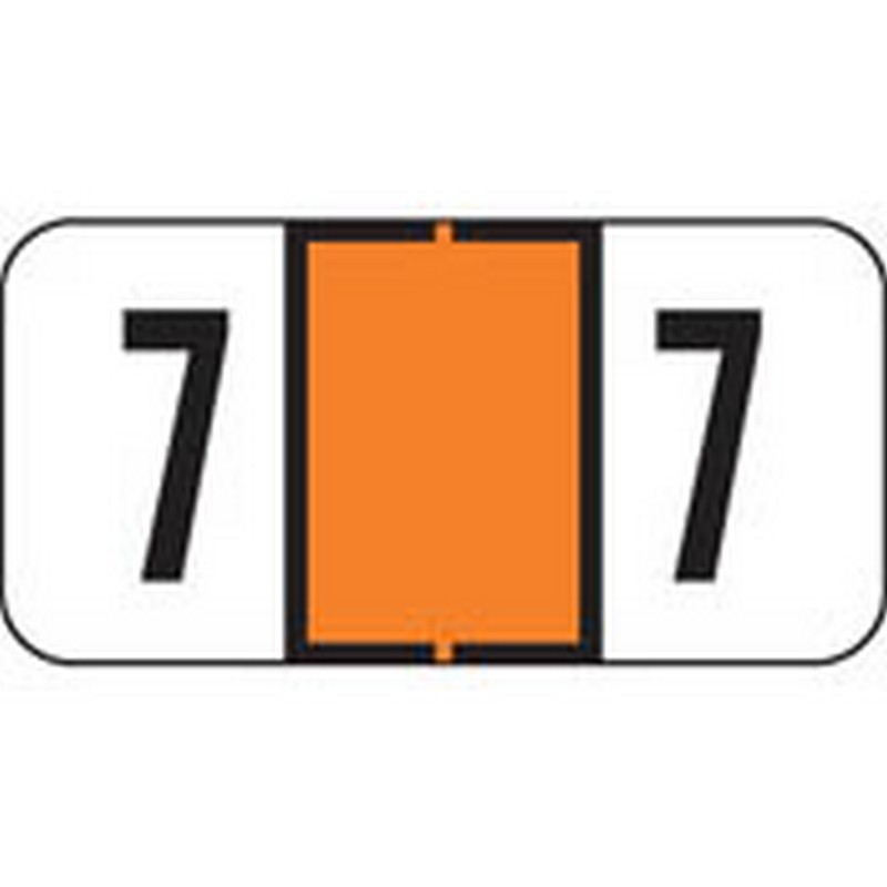 Jeter Compatible Numeric Labels, Polylaminated Stock, 3/4