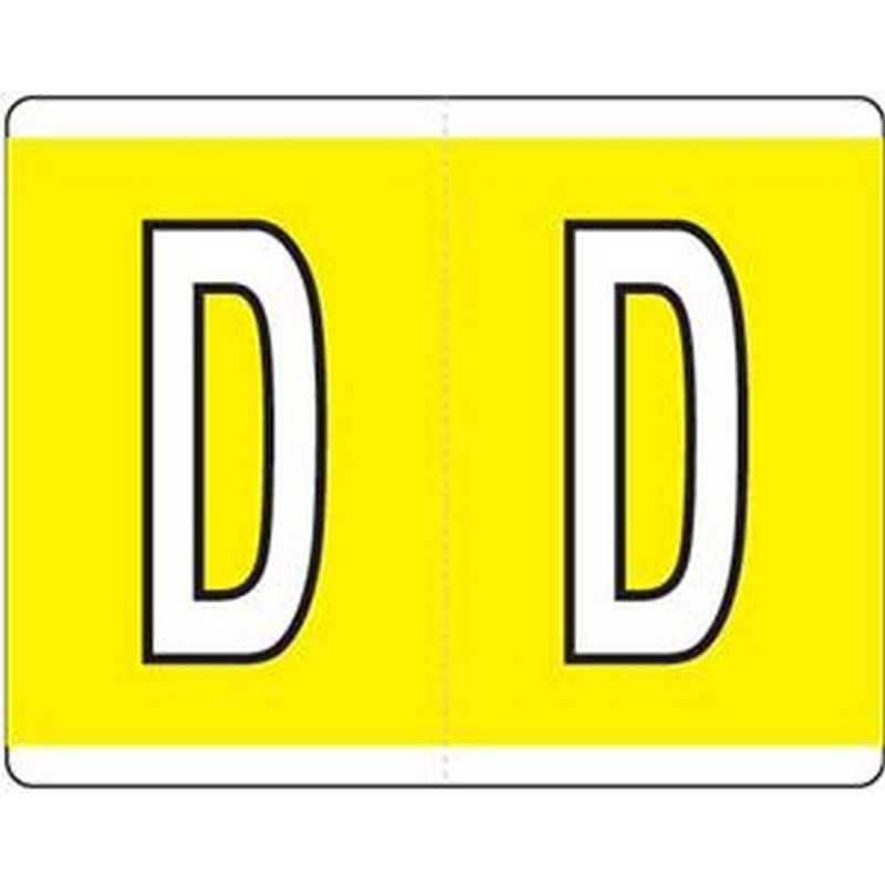 Kardex Compatible "D" Labels, Laminated Stock, 11/4" X 119/32