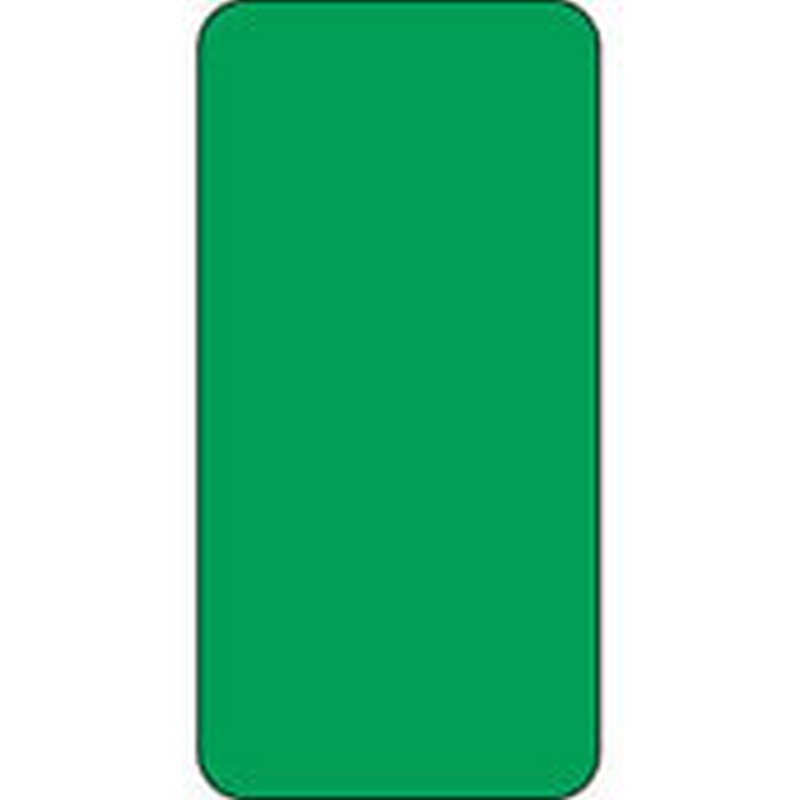 Smead Compatible Solid Green Labels, Matte Stock, 2" H X 1" W Individual Colors - Roll of 250