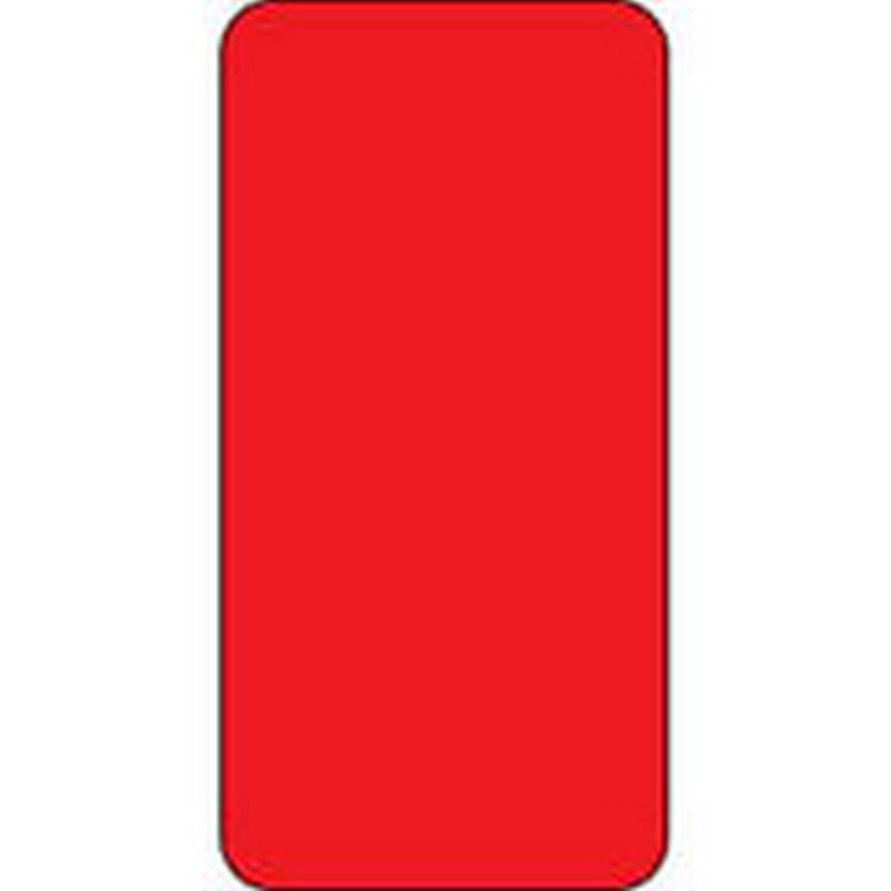 Smead Compatible Solid Red Labels, Matte Stock, 2" H X 1" W Individual Colors - Roll of 250