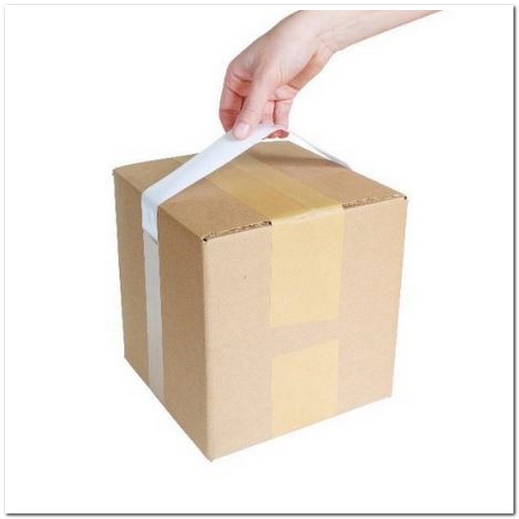 13/8" x 23" Tape Handles Plain White, 30lb. Carry Weight Capacity