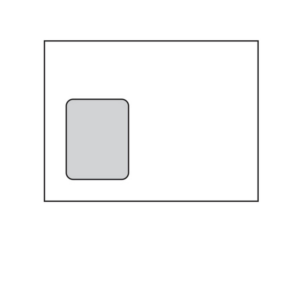 Poly Window Open Side Booklet Envelopes, 9" x 12", 28, White, Side