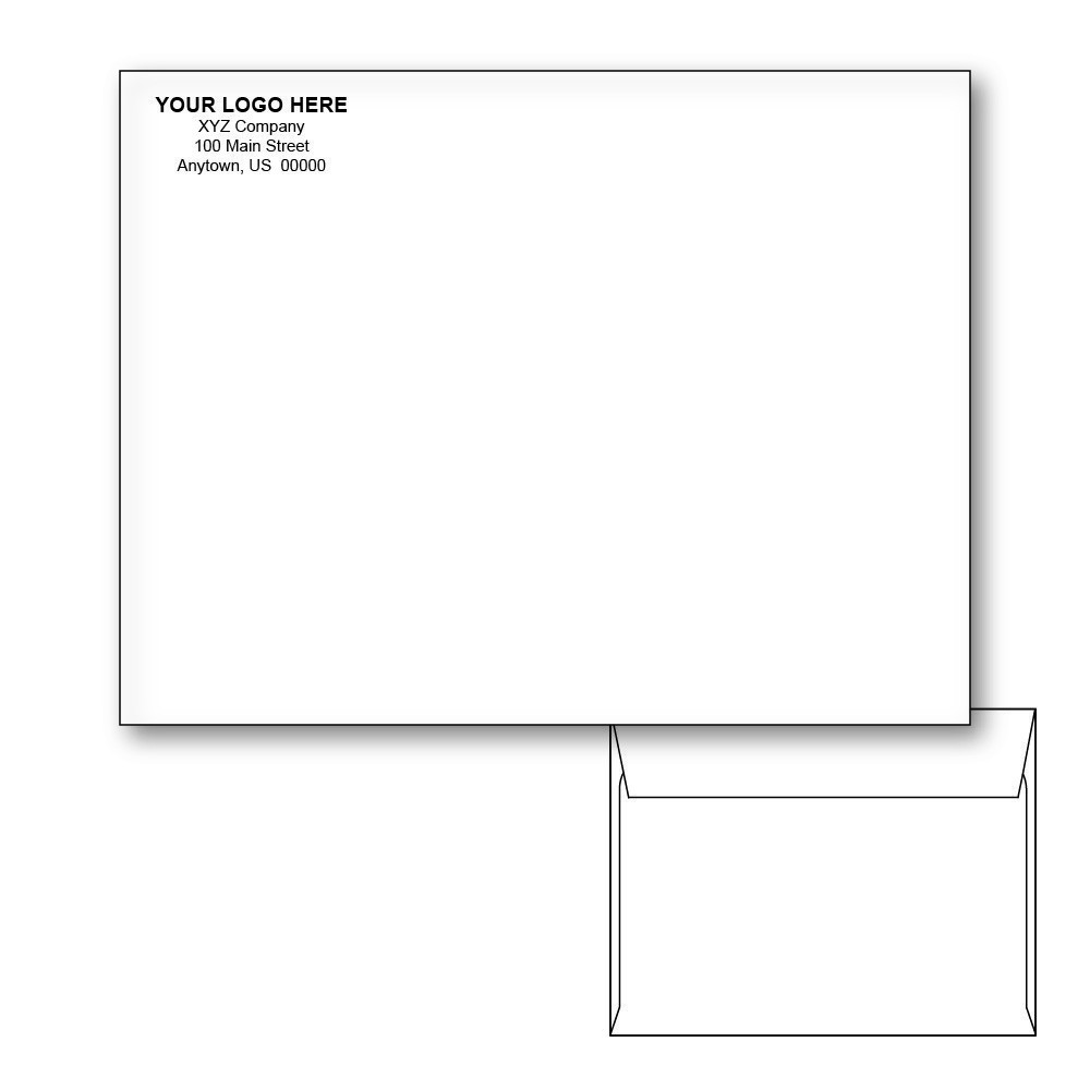 Reskid 10x13 Booklet Envelopes - 28 Lb White Wove, Gummed Seal, 500 Count Box For Mailing & Storage