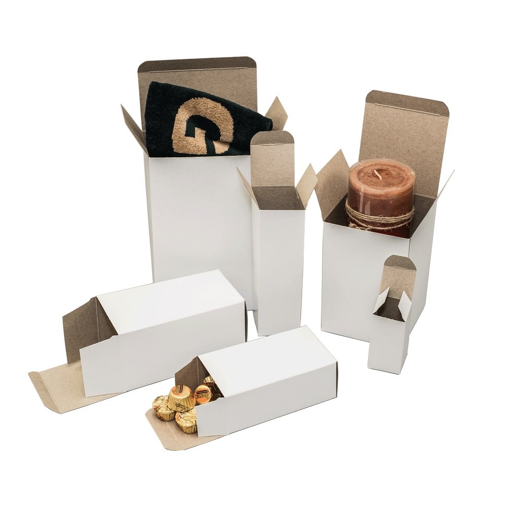 .024 White Reverse Tuck Cartons, 4 x 3 x 5 (Carton of 250)