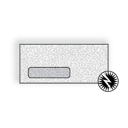 #9 Digi-Clear Window Envelopes, 3-7/8" x 8-7/8", 24#, Black Confetti Tint, White, Laser Compatible (