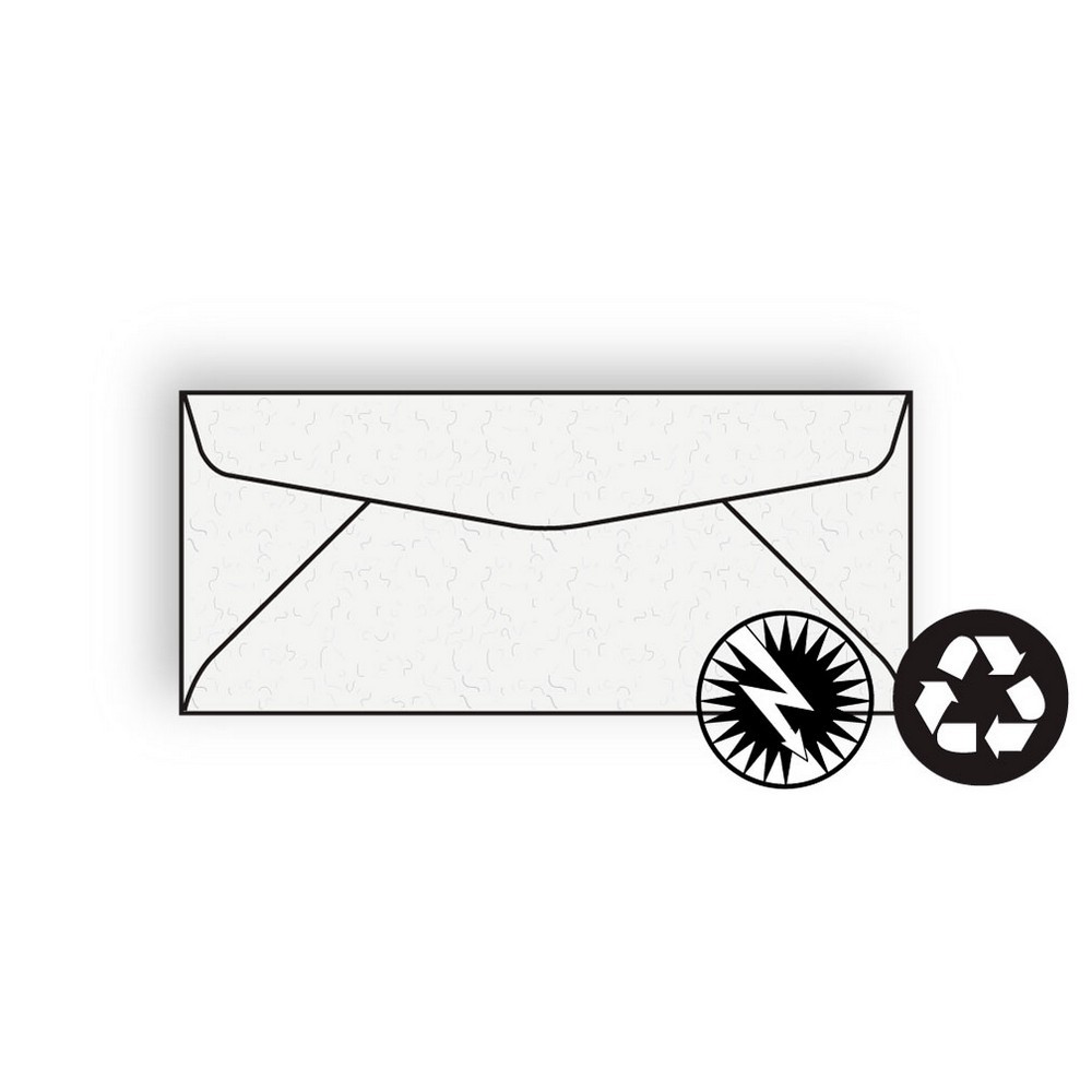 #10 Regular Business Envelopes, 4-1/8" x 9-1/2" 24# Recycled Fiber-Added,