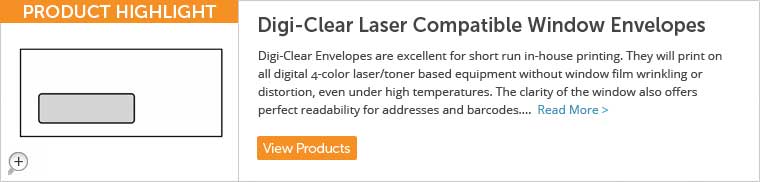 Digiclear Laser Safe Window Envelopes