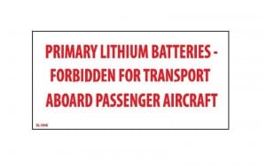 DL1946 - Lithium Battery Labels