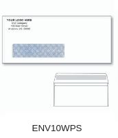blue inside tint window envelope