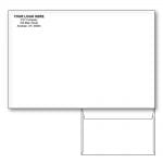 white booklet envelope